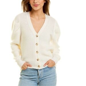 Cinq a Sept SMALL Carly Wool-Blend Cardigan wool blend dolman sleeve luxury